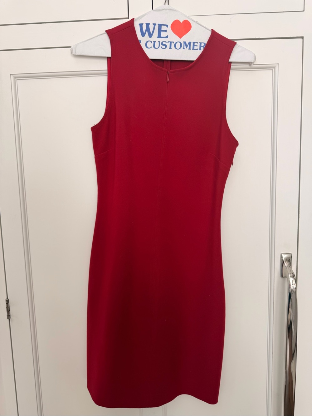 Elizabeth and James Red Sleeveless Sheath Dress